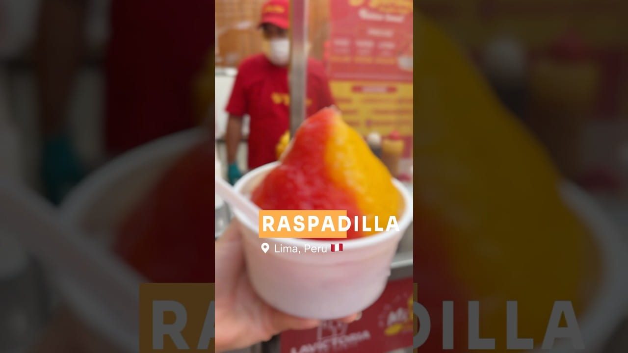 Raspadilla - Lima, Peru 🇵🇪 #peruvianfood #streetfood #raspadilla #snowcone #travel #limaperu