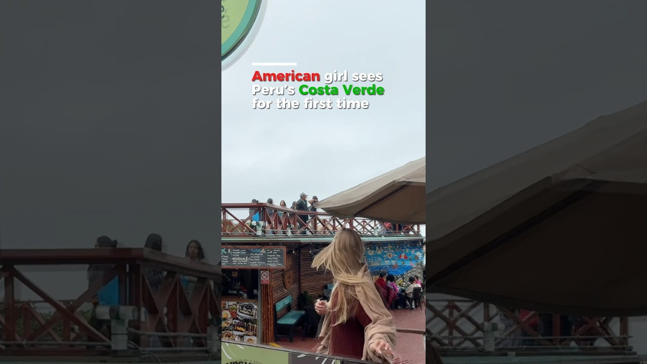 American girl discovers La costa verde lima, Peru 🇵🇪 #pov #peru #peruanos #limaperu #lima #travel