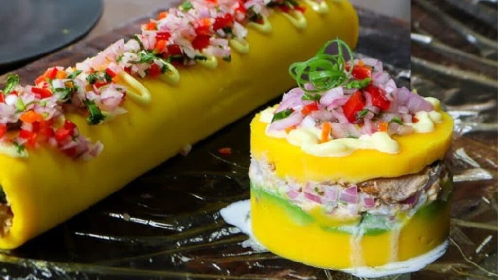 Peruvian tuna causa.