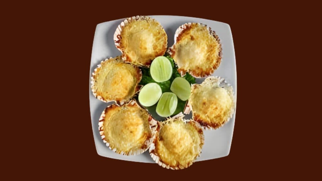 Peruvian conchas a la parmesana.