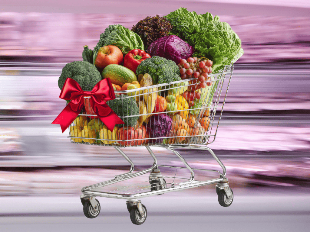 Wong Lima, Peru grocery cart.