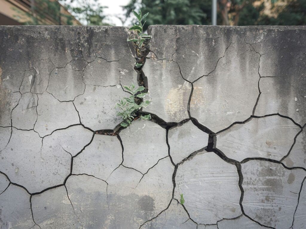 The wall that separates two different areas of Lima.