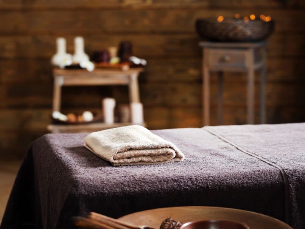 A massage chair for a low cost massage service in Lima, Peru.