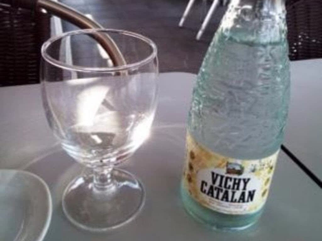 Sparkling water in Spain.