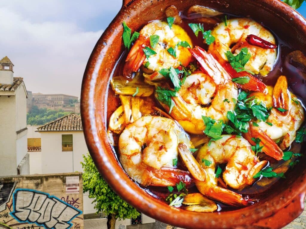 Gambas al ajillo is a classic Spanish dish.