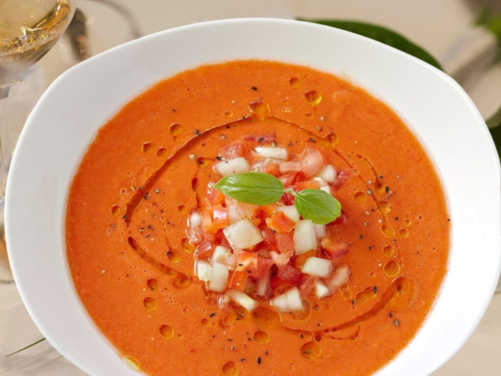 Gacpacho Spanish cold soup.