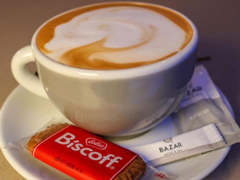 Spanish coffee in Spain.