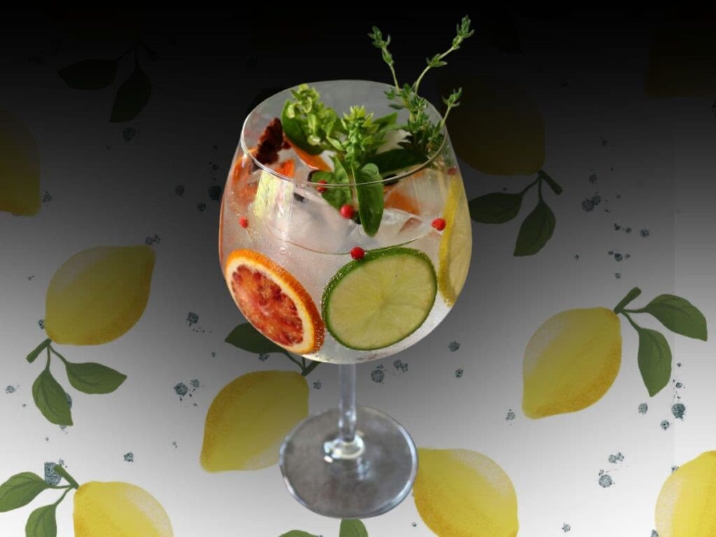 Gin and tonic in Spain.