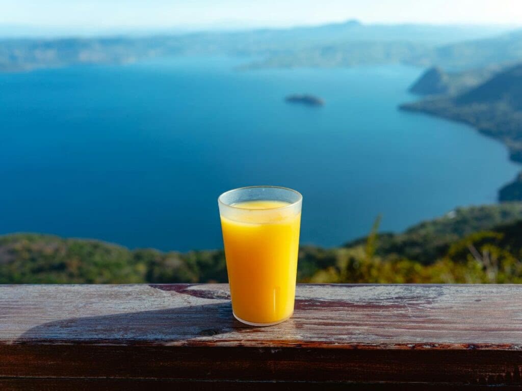 Orange juice in Spain.