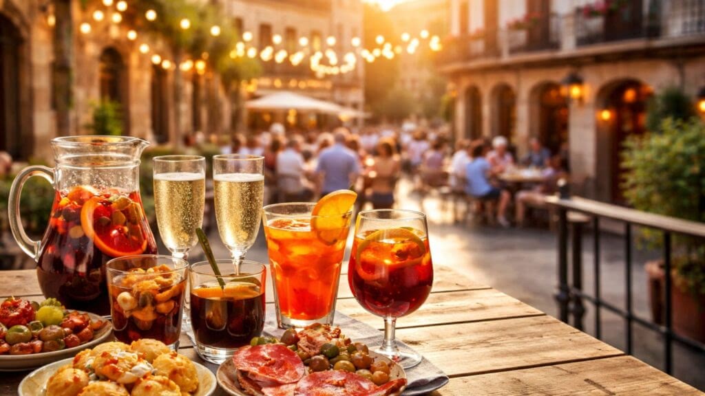 A European street, Spain.