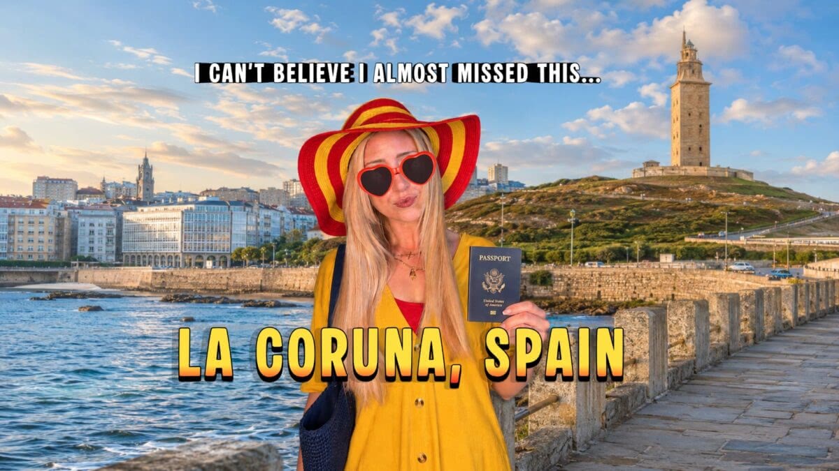 An American explores La Coruna, Spain.