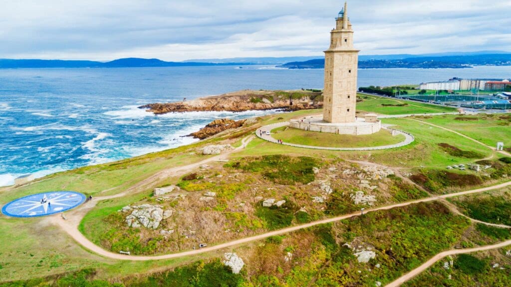 Torre de Hercules in La Coruna, Spain.