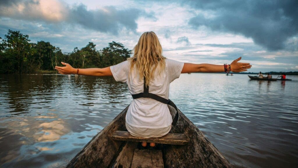 Girl on boat.