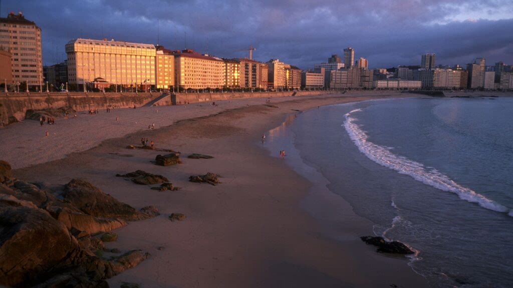 Playa Orzan in La Coruna, Spain.