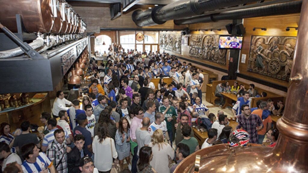 La Estrella de Galicia Cerveceria La Coruna, Spain.