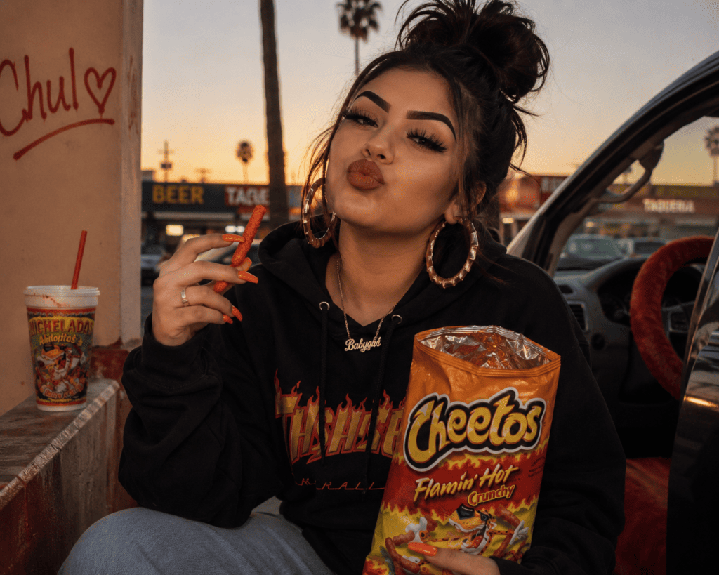 Hot cheetos girl.