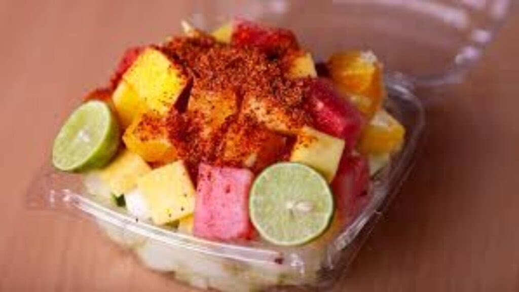 Fruit with tajin.